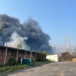 Se incendian pastizales cerca de la refinería de Minatitlán