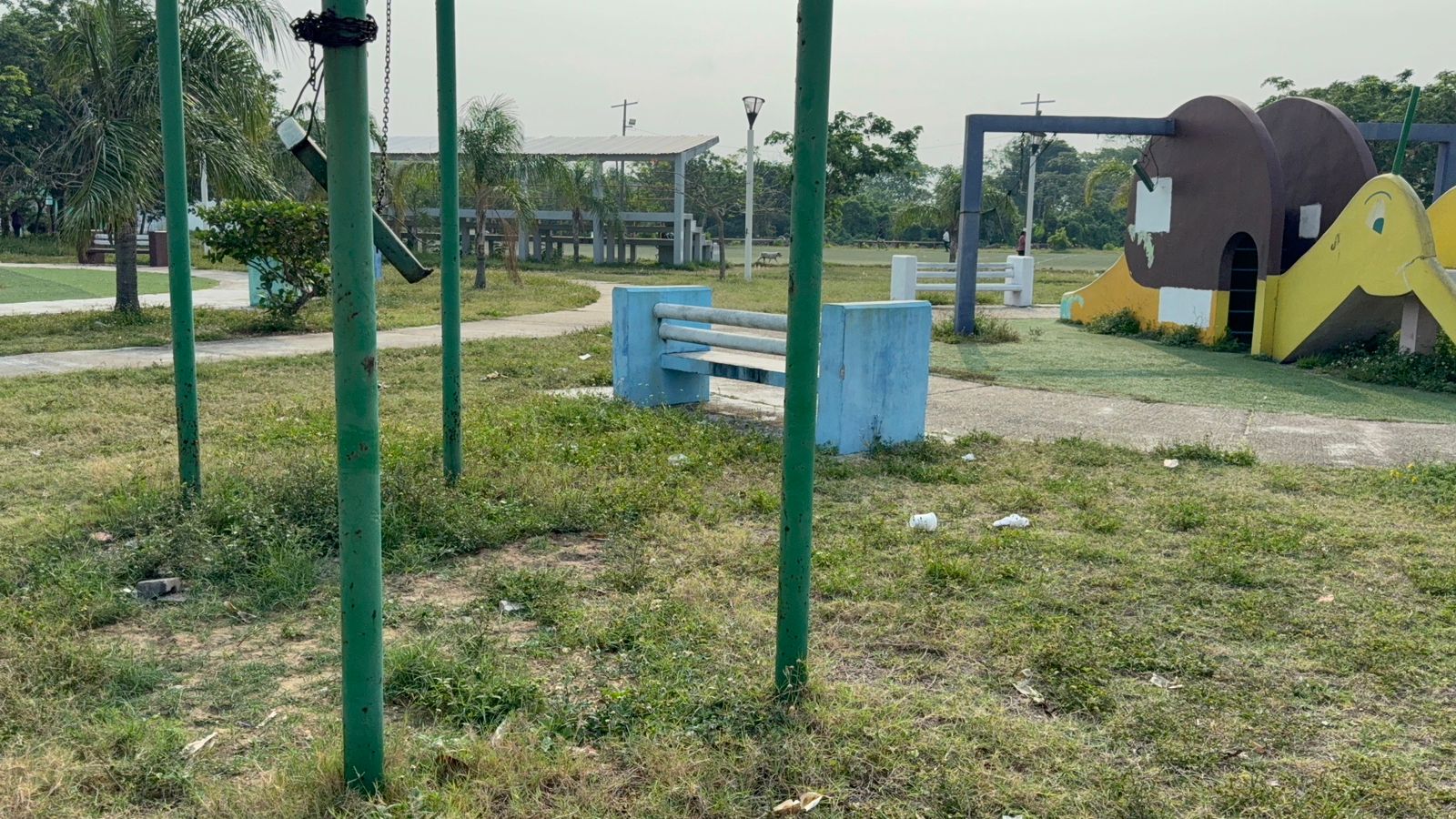 Mujer encontrada sin vida en parque de Ciudad Olmeca