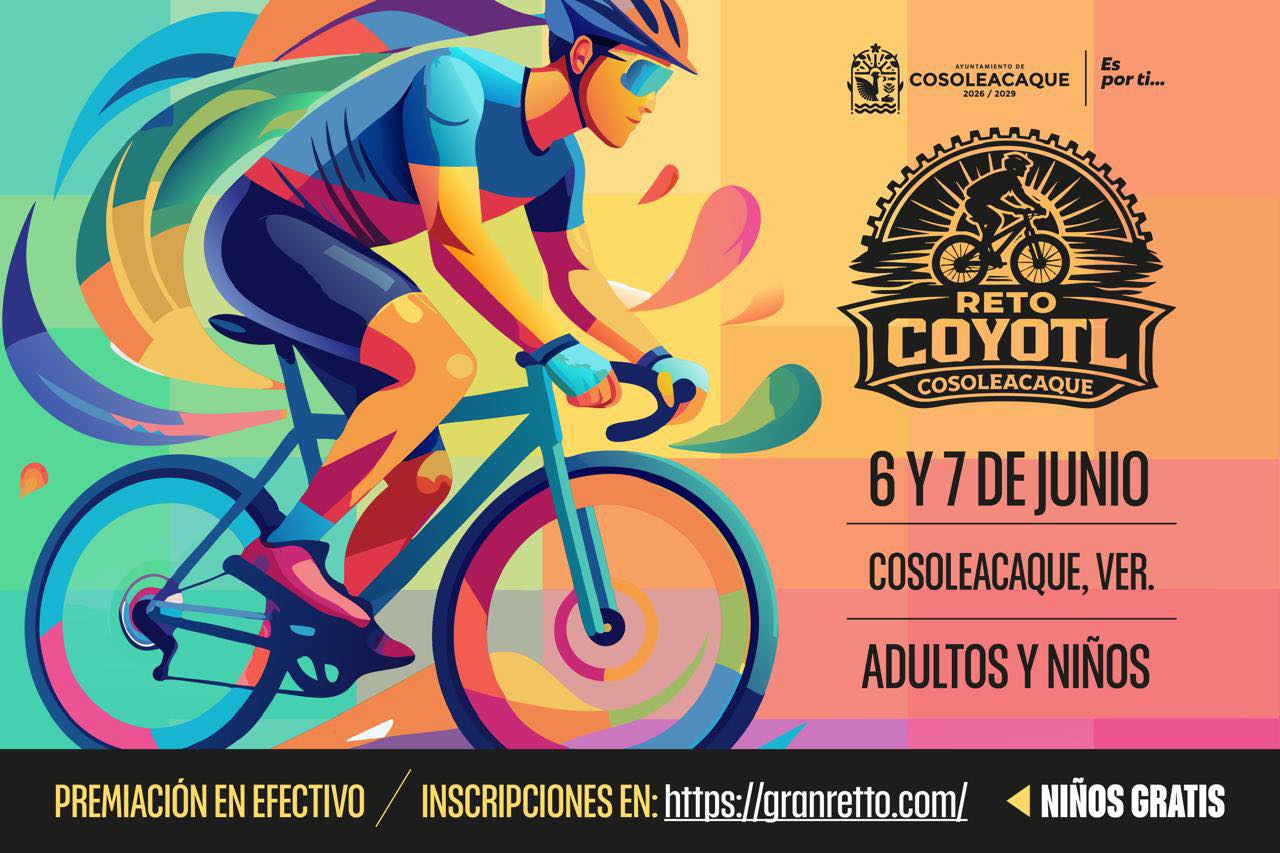 Todo listo para el “Reto Coyotl Cosoleacaque 2026” con atractiva bolsa de premios en efectivo