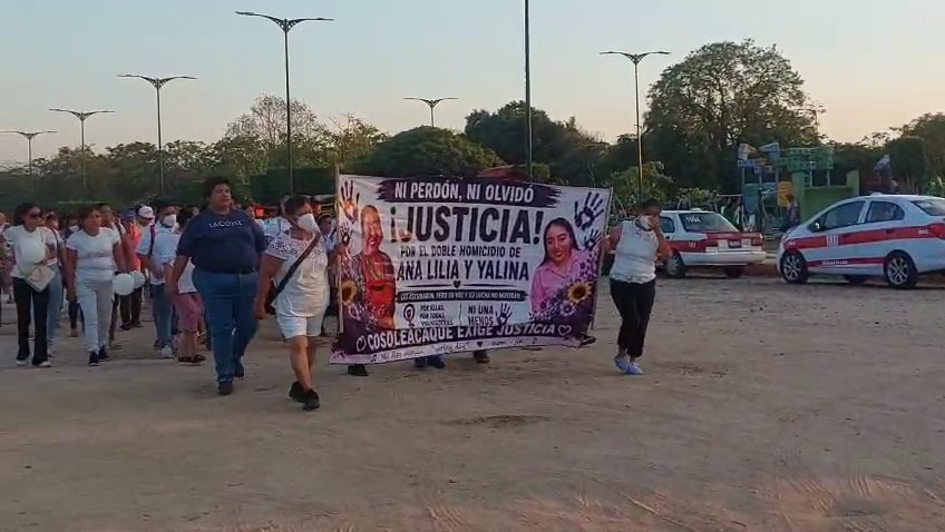 Exigen justicia por doble feminicidio en Cosoleacaque