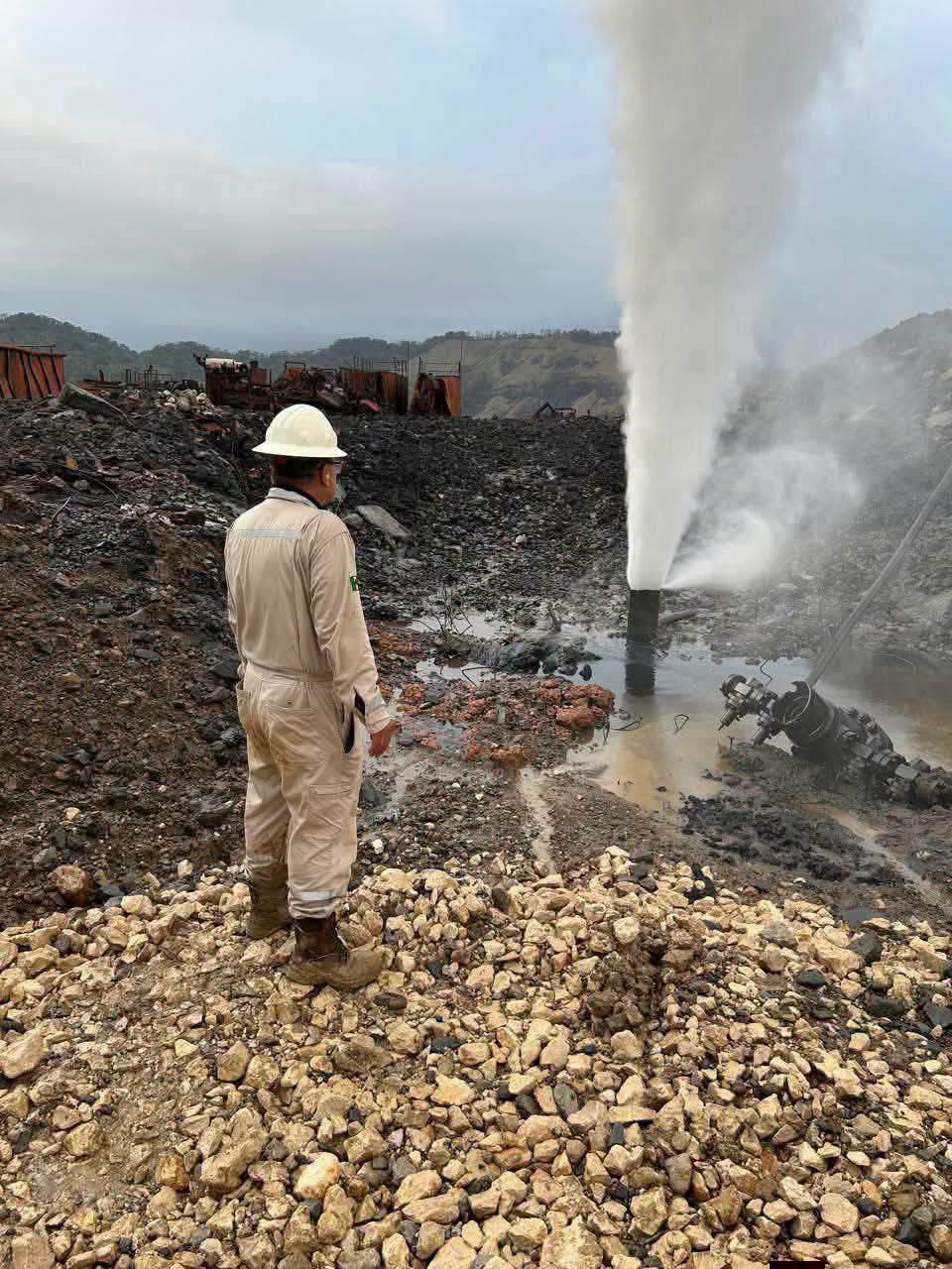 Pemex instala nuevo sistema para cerrar definitivamente el pozo Krem‑1 en Las Choapas